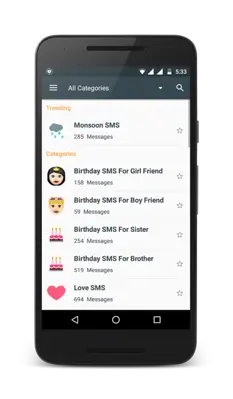 Binko SMS - All SMS Collection android App screenshot 5